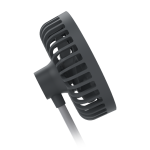 مروحة سطح المكتب Veho UF-2 3 في 1 بمنفذ USB، وشاحن للهواتف الذكية، ومصباح LED