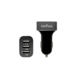 شاحن سيارة ثلاثي USB 5 فولت 5.1 أمبير